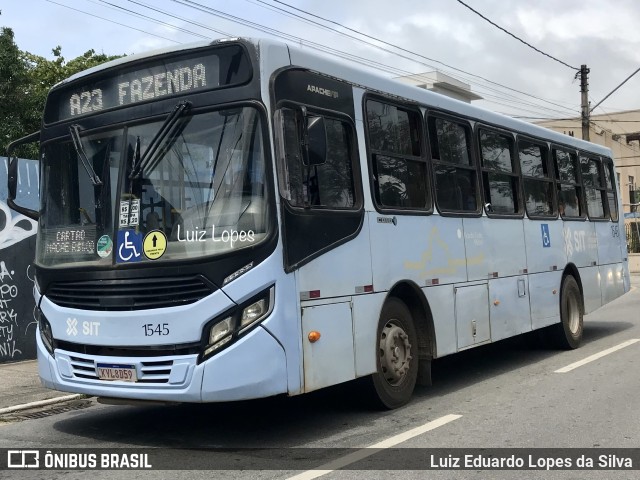 SIT Macaé Transportes 1545 na cidade de Macaé, Rio de Janeiro, Brasil, por Luiz Eduardo Lopes da Silva. Número da foto: #11655846.