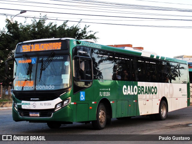Viação Galo Branco RJ 181.084 na cidade de Niterói, Rio de Janeiro, Brasil, por Paulo Gustavo. Número da foto: #11657538.