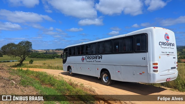 Cassana Transportes e Turismo 12 na cidade de Pelotas, Rio Grande do Sul, Brasil, por Felipe Alves. ID da foto: 11660042.