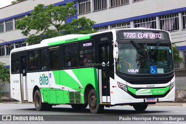 Viação Elite RJ 176.057 na cidade de Volta Redonda, Rio de Janeiro, Brasil, por Paulo Henrique Pereira Borges. Número da foto: #11659772.