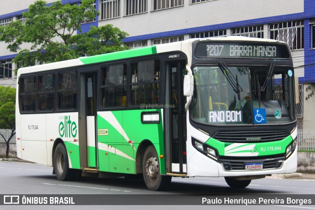 Viação Elite RJ 176.044 na cidade de Volta Redonda, Rio de Janeiro, Brasil, por Paulo Henrique Pereira Borges. Número da foto: #11659778.