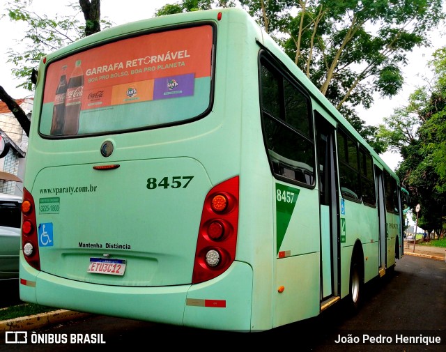 Viação Paraty 8457 na cidade de Jaú, São Paulo, Brasil, por João Pedro Henrique. ID da foto: 11658169.