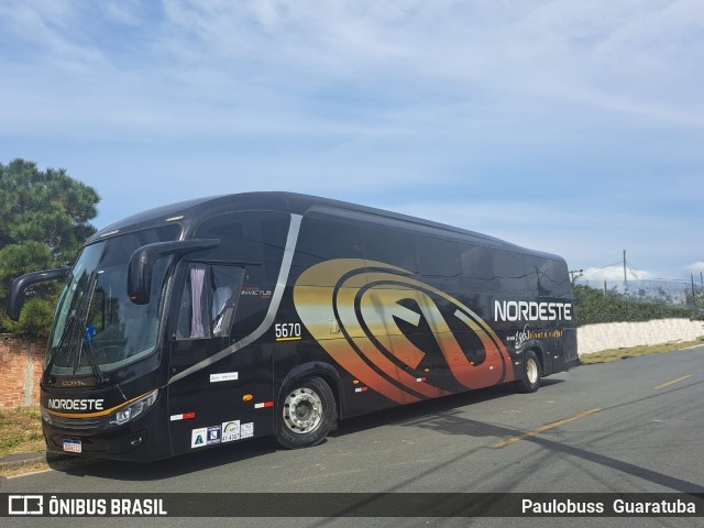 Expresso Nordeste 5670 na cidade de Guaratuba, Paraná, Brasil, por Paulobuss  Guaratuba. Número da foto: #11660026.