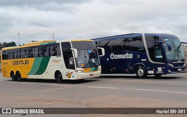 Empresa Gontijo de Transportes 12820 na cidade de Betim, Minas Gerais, Brasil, por Hariel BR-381. ID da foto: 11658124.