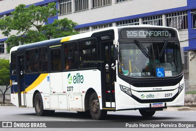 Viação Elite 2377 na cidade de Volta Redonda, Rio de Janeiro, Brasil, por Paulo Henrique Pereira Borges. Número da foto: #11659768.