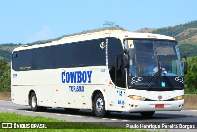 Cardoso Transporte de Passageiros 8318 na cidade de Roseira, São Paulo, Brasil, por Paulo Henrique Pereira Borges. Número da foto: #11659733.