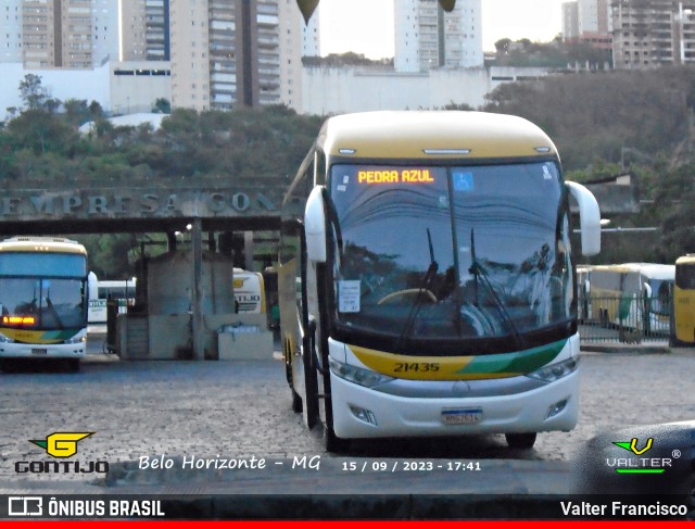 Empresa Gontijo de Transportes 21435 na cidade de Belo Horizonte, Minas Gerais, Brasil, por Valter Francisco. Número da foto: #11658947.