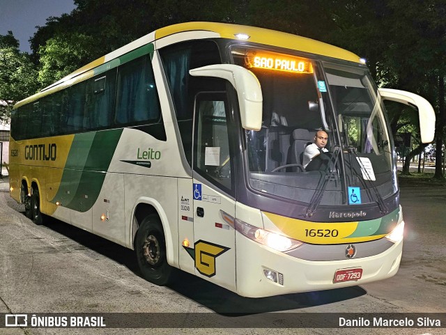 Empresa Gontijo de Transportes 16520 na cidade de São Paulo, São Paulo, Brasil, por Danilo Marcelo Silva. ID da foto: 11661161.