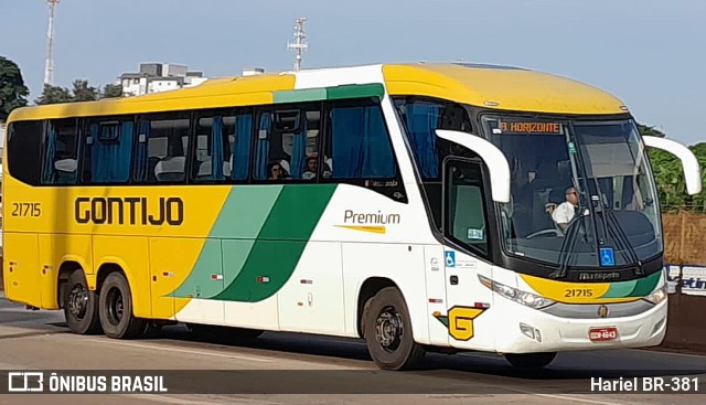 Empresa Gontijo de Transportes 21715 na cidade de Betim, Minas Gerais, Brasil, por Hariel BR-381. ID da foto: 11660935.