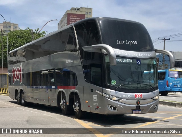 Auto Viação 1001 RJ 108.164 na cidade de Niterói, Rio de Janeiro, Brasil, por Luiz Eduardo Lopes da Silva. ID da foto: 11662453.