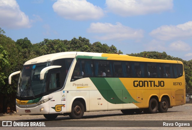 Empresa Gontijo de Transportes 18710 na cidade de Vitória da Conquista, Bahia, Brasil, por Rava Ogawa. ID da foto: 11661192.