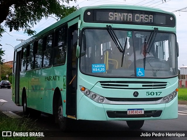 Viação Paraty 5017 na cidade de Jaú, São Paulo, Brasil, por João Pedro Henrique. Número da foto: #11662513.