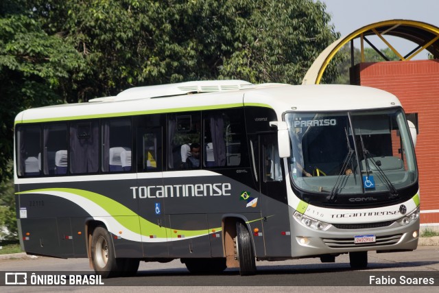 Tocantinense Transportes e Turismo 22110 na cidade de Palmas, Tocantins, Brasil, por Fabio Soares. ID da foto: 11660689.