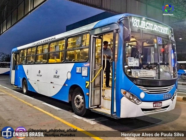 VB Transportes e Turismo 3399 na cidade de Campinas, São Paulo, Brasil, por Henrique Alves de Paula Silva. Número da foto: #11661467.