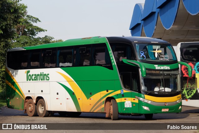 Tocantins Transportes e Turismo 3063 na cidade de Palmas, Tocantins, Brasil, por Fabio Soares. ID da foto: 11661068.