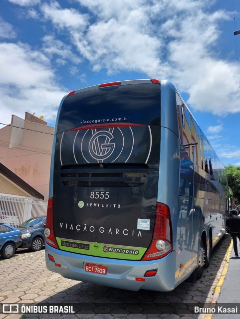 Viação Garcia 8555 na cidade de Monte Sião, Minas Gerais, Brasil, por Bruno Kasai. Número da foto: #11662593.