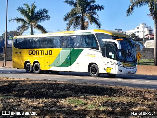 Empresa Gontijo de Transportes 19475 na cidade de Betim, Minas Gerais, Brasil, por Hariel BR-381. ID da foto: 11661425.