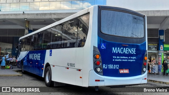 Rápido Macaense RJ 150.012 na cidade de Campos dos Goytacazes, Rio de Janeiro, Brasil, por Breno Vieira. Número da foto: #11593305.