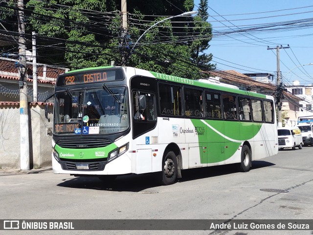 Caprichosa Auto Ônibus B27056 na cidade de Rio de Janeiro, Rio de Janeiro, Brasil, por André Luiz Gomes de Souza. ID da foto: 11594105.