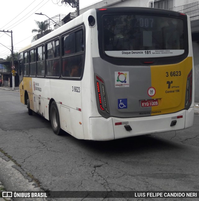 Transunião Transportes 3 6623 na cidade de São Paulo, São Paulo, Brasil, por LUIS FELIPE CANDIDO NERI. Número da foto: #11594625.