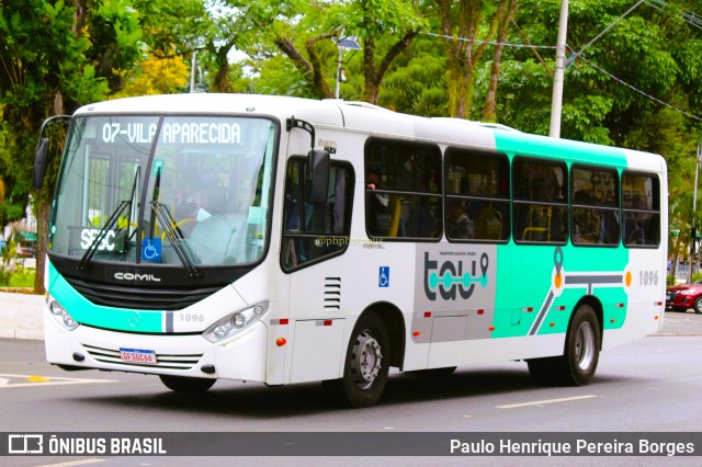 ABC Transportes Coletivos  Vale do Paraíba 1096 na cidade de Taubaté, São Paulo, Brasil, por Paulo Henrique Pereira Borges. ID da foto: 11594251.