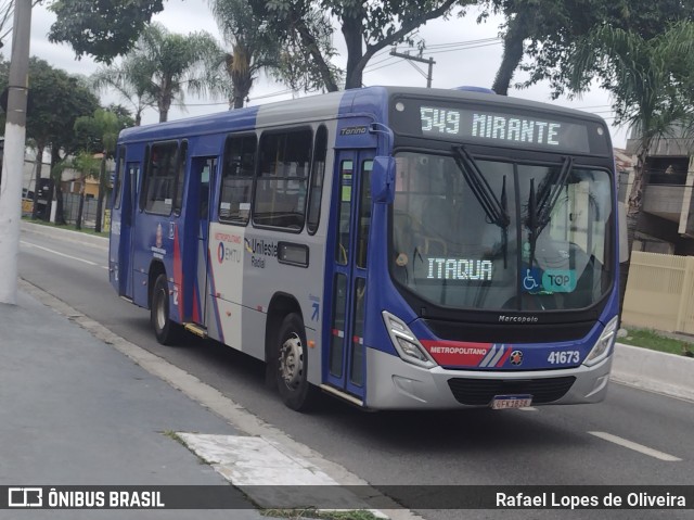 Radial Transporte Coletivo 41.673 na cidade de São Paulo, São Paulo, Brasil, por Rafael Lopes de Oliveira. Número da foto: #11592318.