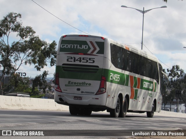 Empresa Gontijo de Transportes 21455 na cidade de Caruaru, Pernambuco, Brasil, por Lenilson da Silva Pessoa. ID da foto: 11593894.