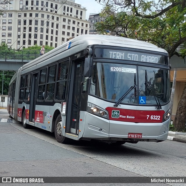 Viação Gatusa Transportes Urbanos 7 6322 na cidade de São Paulo, São Paulo, Brasil, por Michel Nowacki. Número da foto: #11594805.