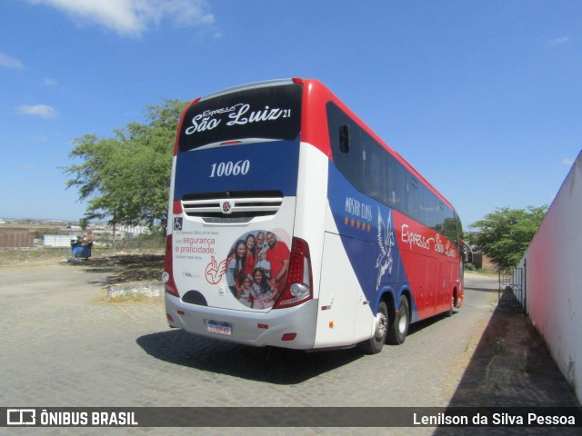 Expresso São Luiz 10060 na cidade de Caruaru, Pernambuco, Brasil, por Lenilson da Silva Pessoa. Número da foto: #11593705.