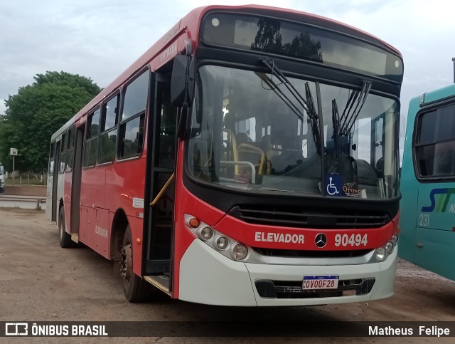 Companhia Coordenadas de Transportes 90494 na cidade de Ribeirão das Neves, Minas Gerais, Brasil, por Matheus  Felipe. ID da foto: 11592571.