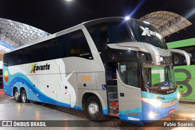 Viação Xavante 7200 na cidade de Imperatriz, Maranhão, Brasil, por Fabio Soares. ID da foto: 11593471.