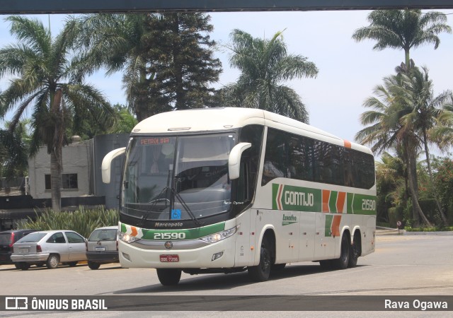 Empresa Gontijo de Transportes 21590 na cidade de Vitória da Conquista, Bahia, Brasil, por Rava Ogawa. ID da foto: 11594066.