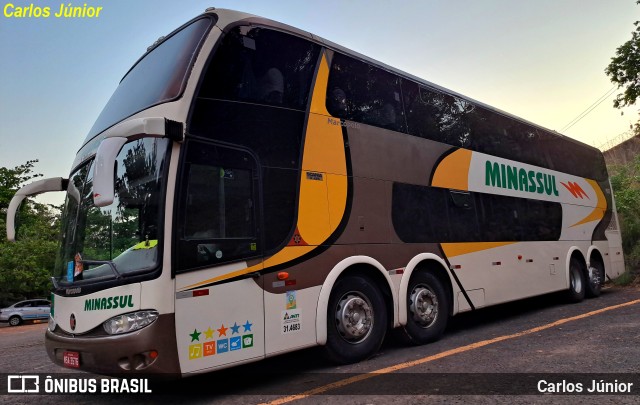 MinasSul - Minastur - Viação Minas Tour 9000 na cidade de Caldas Novas, Goiás, Brasil, por Carlos Júnior. Número da foto: #11593429.