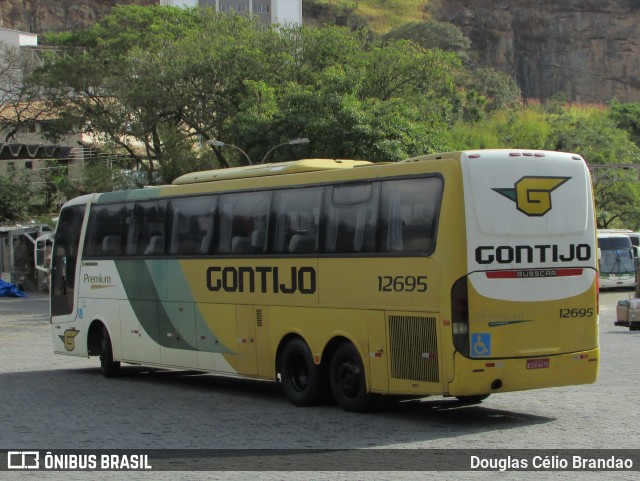 Empresa Gontijo de Transportes 12695 na cidade de Belo Horizonte, Minas Gerais, Brasil, por Douglas Célio Brandao. ID da foto: 11592910.