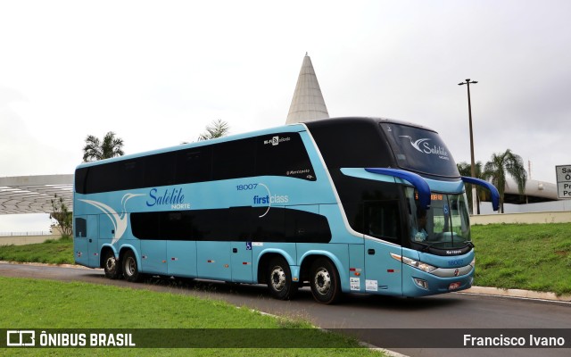 Expresso Satélite Norte 18007 na cidade de Marília, São Paulo, Brasil, por Francisco Ivano. ID da foto: 11594576.