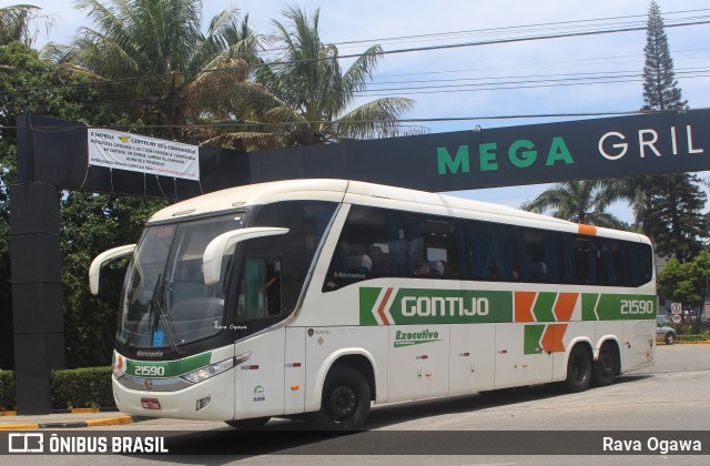Empresa Gontijo de Transportes 21590 na cidade de Vitória da Conquista, Bahia, Brasil, por Rava Ogawa. Número da foto: #11594081.