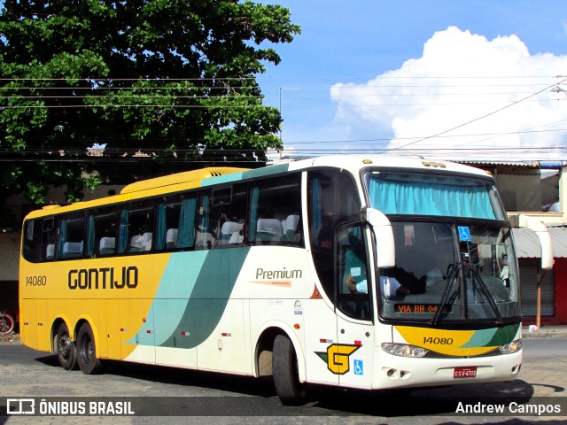 Empresa Gontijo de Transportes 14080 na cidade de Pirapora, Minas Gerais, Brasil, por Andrew Campos. ID da foto: 11594196.