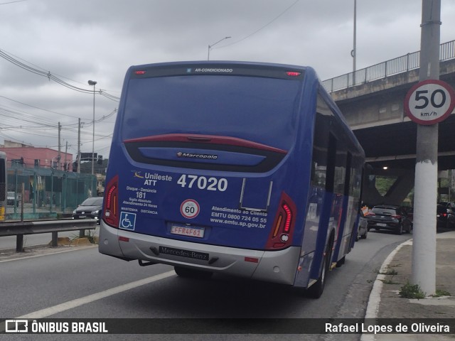 ATT - Alto Tietê Transportes 47.020 na cidade de São Paulo, São Paulo, Brasil, por Rafael Lopes de Oliveira. Número da foto: #11593190.