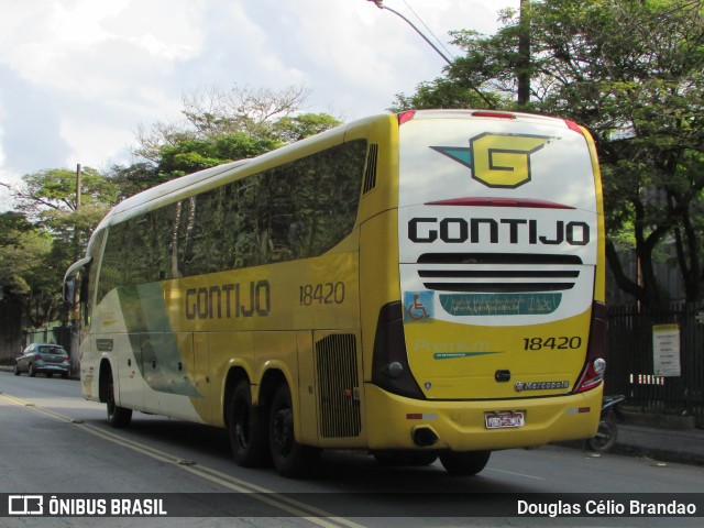 Empresa Gontijo de Transportes 18420 na cidade de Belo Horizonte, Minas Gerais, Brasil, por Douglas Célio Brandao. ID da foto: 11593005.