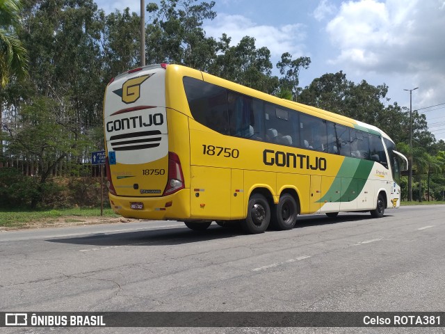 Empresa Gontijo de Transportes 18750 na cidade de Ipatinga, Minas Gerais, Brasil, por Celso ROTA381. ID da foto: 11664206.