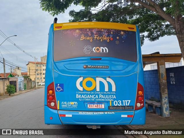 JTP Transportes - COM Bragança Paulista 03.117 na cidade de Bragança Paulista, São Paulo, Brasil, por Matheus Augusto Balthazar. Número da foto: #11662959.