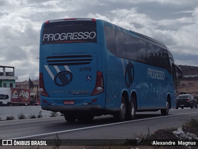 Auto Viação Progresso 6198 na cidade de São Caitano, Pernambuco, Brasil, por Alexandre  Magnus. ID da foto: 11664154.