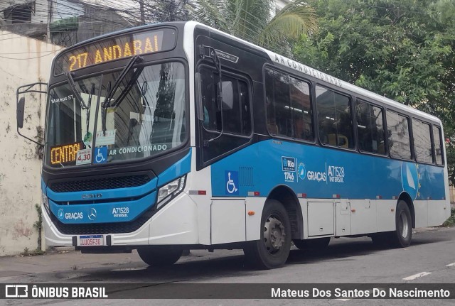 Viação Nossa Senhora das Graças A71528 na cidade de Rio de Janeiro, Rio de Janeiro, Brasil, por Mateus Dos Santos Do Nascimento. Número da foto: #11663353.