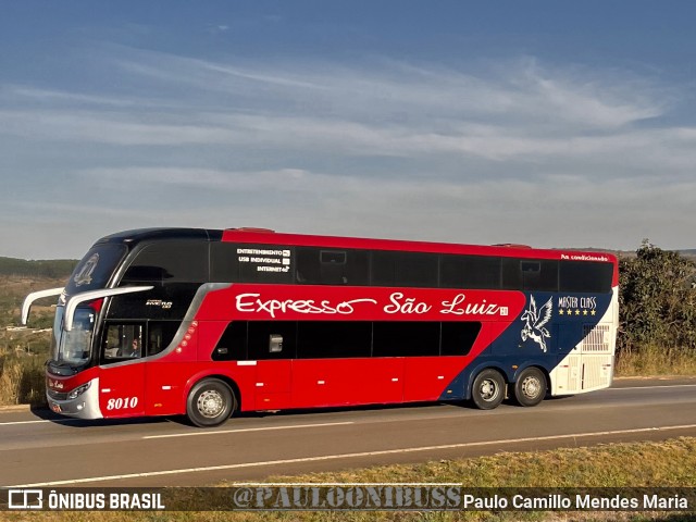 Expresso São Luiz 8010 na cidade de Recanto das Emas, Distrito Federal, Brasil, por Paulo Camillo Mendes Maria. Número da foto: #11663669.