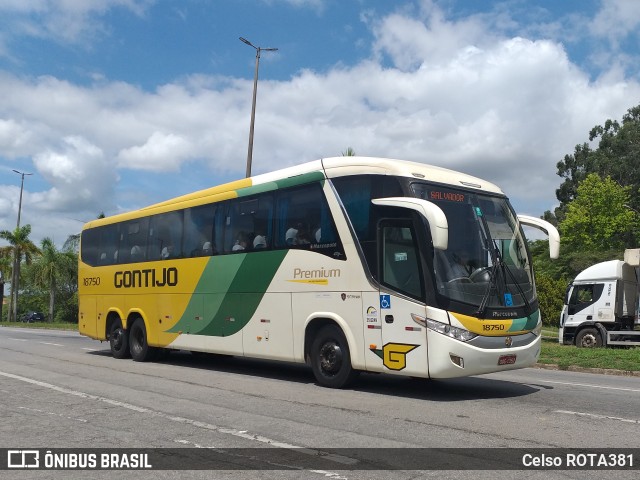 Empresa Gontijo de Transportes 18750 na cidade de Ipatinga, Minas Gerais, Brasil, por Celso ROTA381. Número da foto: #11662849.