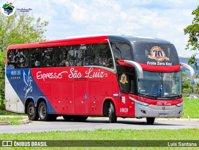 Expresso São Luiz 10020 na cidade de Brasília, Distrito Federal, Brasil, por Luis Santana. Número da foto: #11665080.