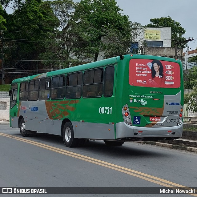 BBTT - Benfica Barueri Transporte e Turismo 00731 na cidade de Jandira, São Paulo, Brasil, por Michel Nowacki. Número da foto: #11664541.