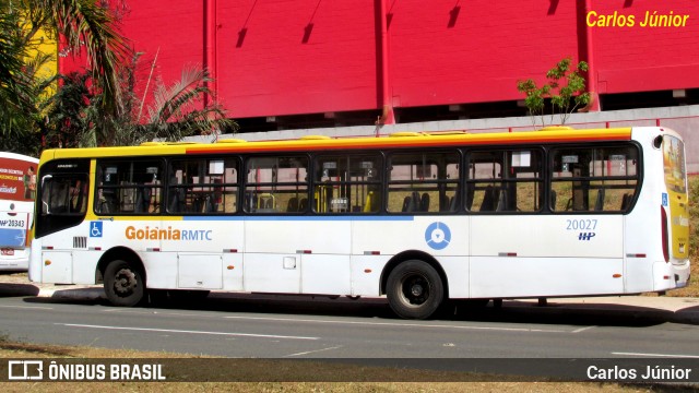 HP Transportes Coletivos 20027 na cidade de Goiânia, Goiás, Brasil, por Carlos Júnior. ID da foto: 11663188.