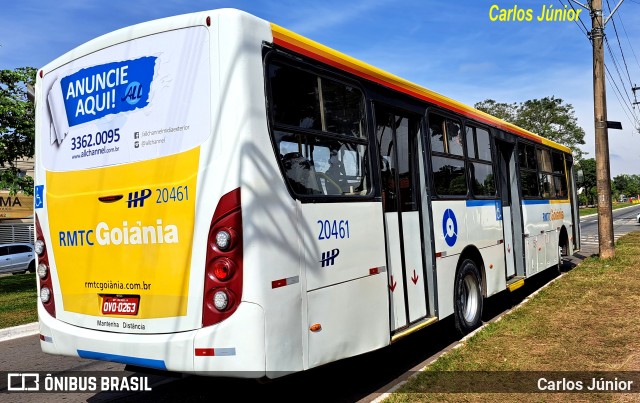 HP Transportes Coletivos 20461 na cidade de Goiânia, Goiás, Brasil, por Carlos Júnior. Número da foto: #11663190.