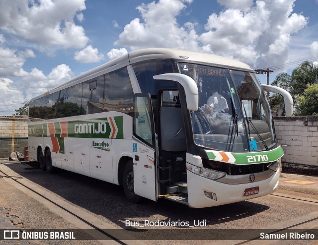 Empresa Gontijo de Transportes 21710 na cidade de Uberlândia, Minas Gerais, Brasil, por Samuel Ribeiro. ID da foto: 11596048.